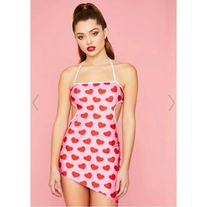 Heart Cutout Mini Dress